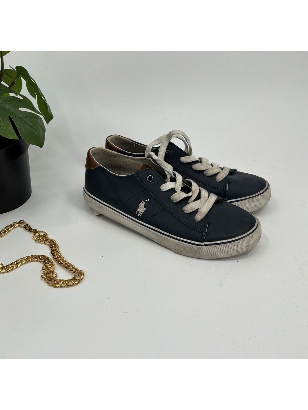 Polo Ralph Lauren Navy Sneakers Size 3